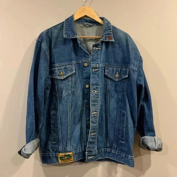 Vtg 80’s  F14 Denim Jean Jacket - Picture 2 of 11